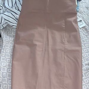Nude Charlotte Russe pencil skirt